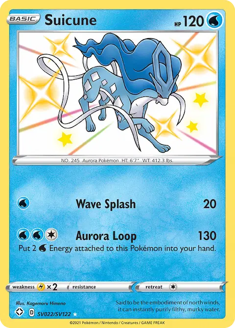 Suicune, Shining Fates Shiny Vault SV022