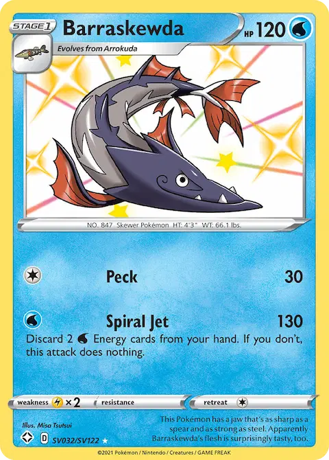 Barraskewda, Shining Fates Shiny Vault SV032