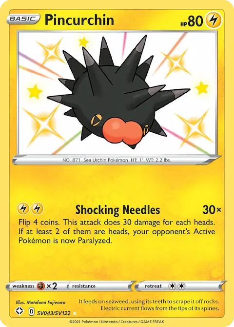 Pincurchin, Shining Fates Shiny Vault SV043