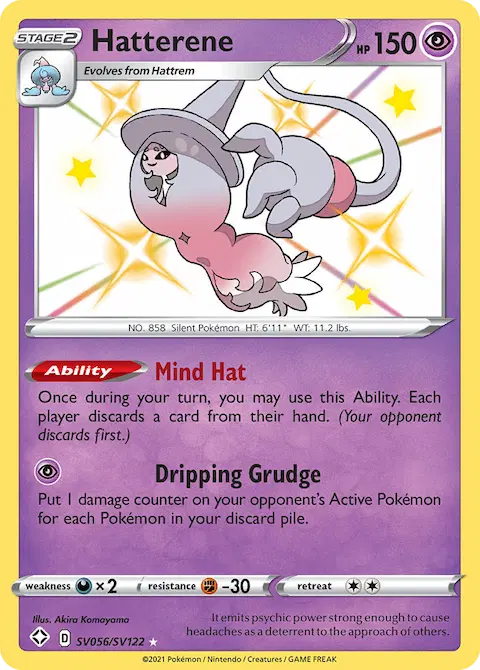 Hatterene, Shining Fates Shiny Vault SV056
