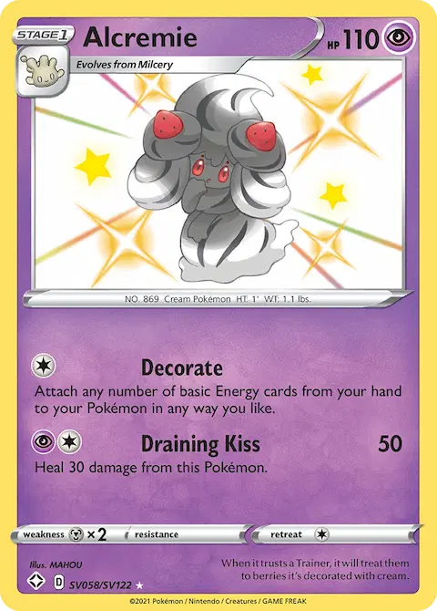 Alcremie, Shining Fates Shiny Vault SV058