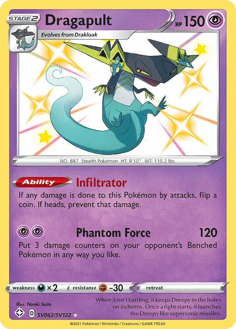 Dragapult, Shining Fates Shiny Vault SV062
