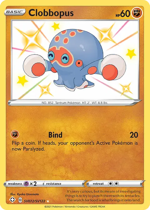 Clobbopus, Shining Fates Shiny Vault SV072