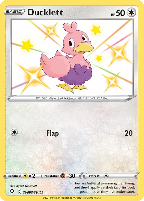 Ducklett, Shining Fates Shiny Vault SV095