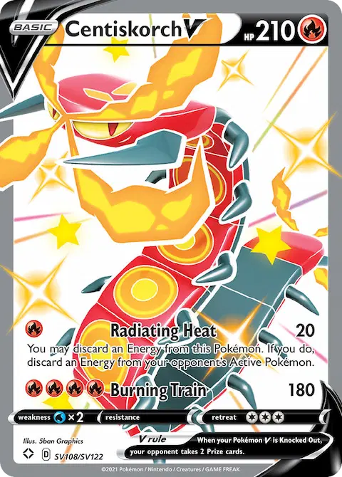 Centiskorch V, Shining Fates Shiny Vault SV108