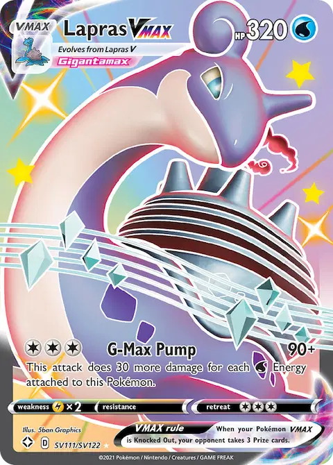 Lapras VMAX, Shining Fates Shiny Vault SV111