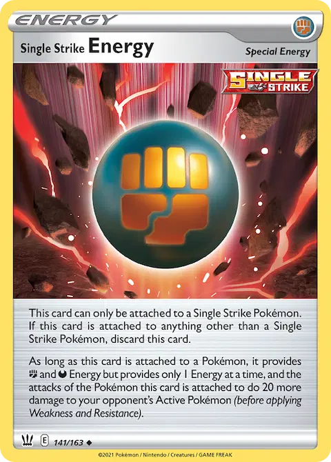 Single Strike Energy, Battle Styles 141/163