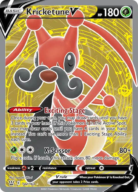 Kricketune V, Battle Styles 142/163