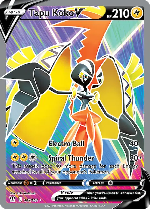 Tapu Koko V, Battle Styles 147/163