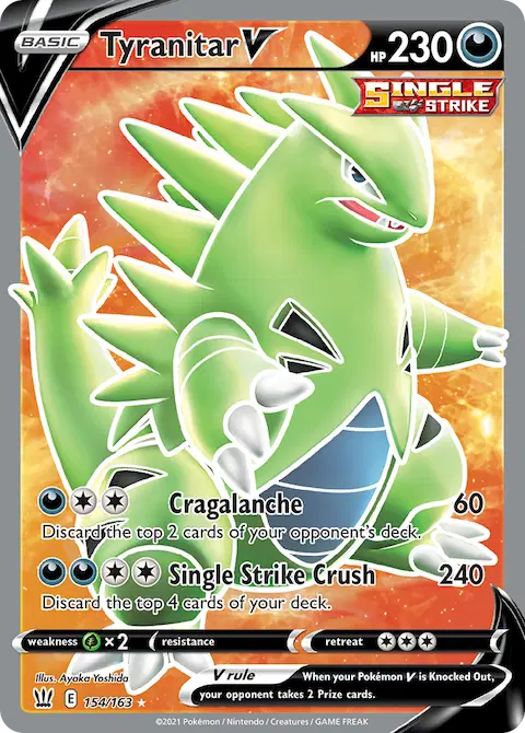 Tyranitar V, Battle Styles 154/163