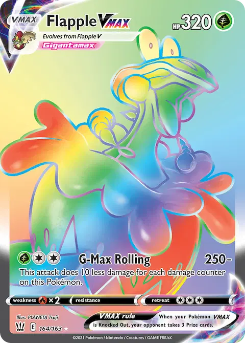 Flapple VMAX, Battle Styles 164/163