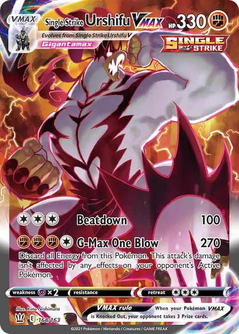 Single Strike Urshifu VMAX, Battle Styles 168/163