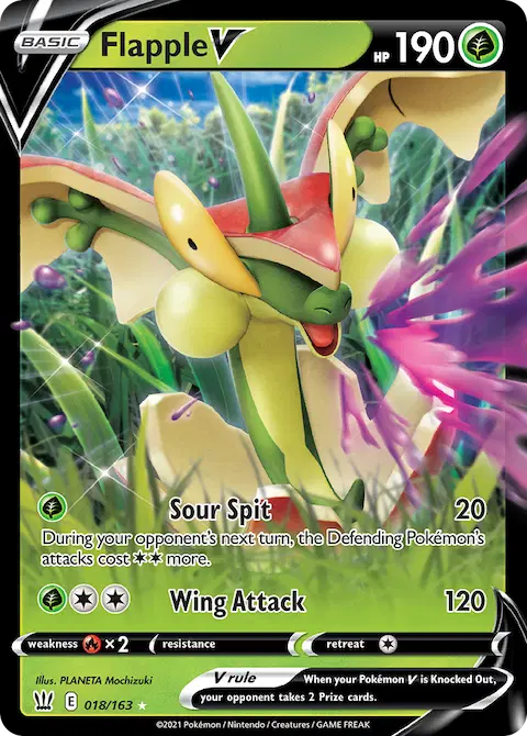 Flapple V, Battle Styles 18/163