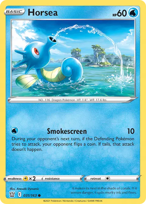 Horsea, Battle Styles 31/163