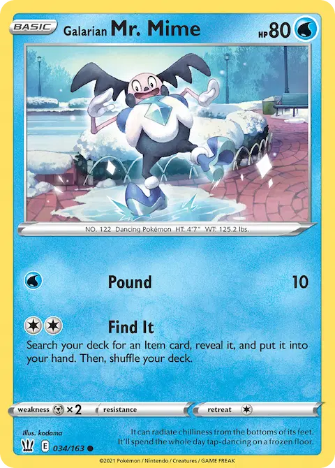 Galarian Mr. Mime, Battle Styles 34/163