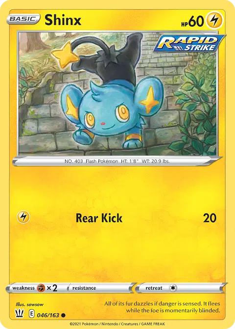 Shinx, Battle Styles 46/163
