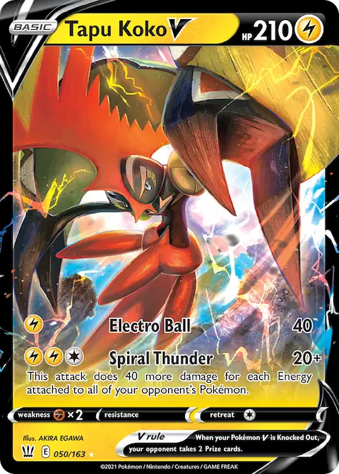 Tapu Koko V, Battle Styles 50/163