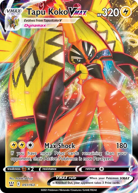 Tapu Koko VMAX, Battle Styles 51/163