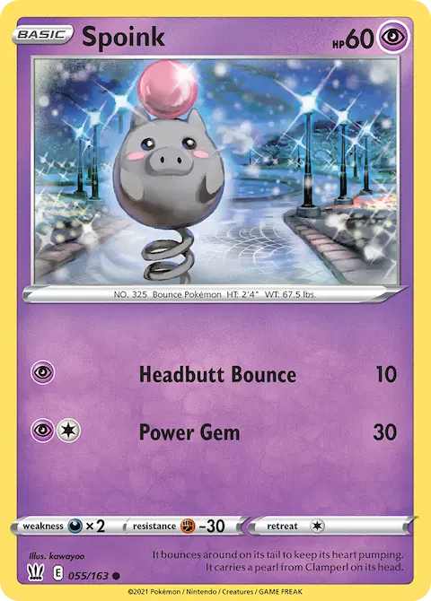 Spoink, Battle Styles 55/163