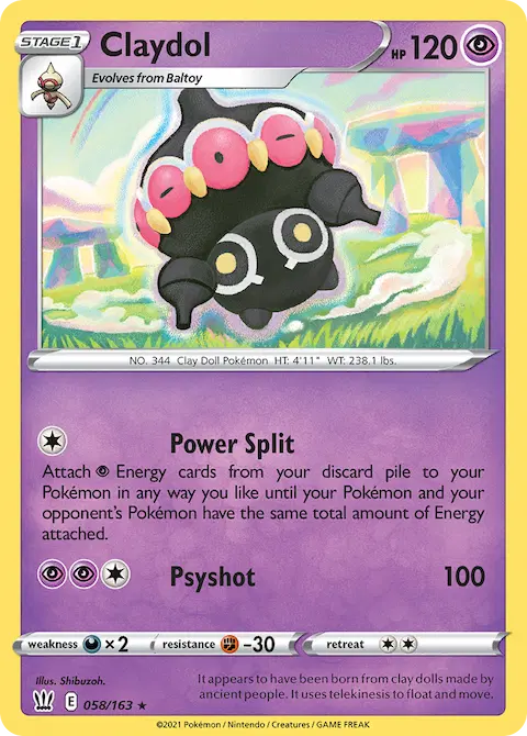 Claydol, Battle Styles 58/163