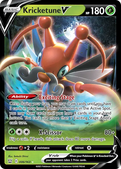 Kricketune V, Battle Styles 6/163