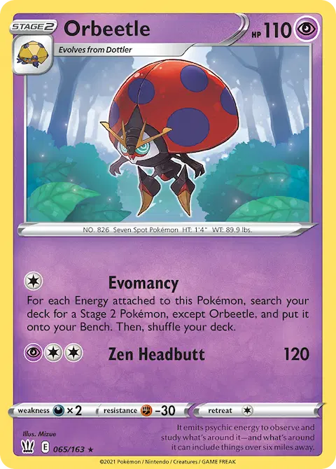 Orbeetle, Battle Styles 65/163