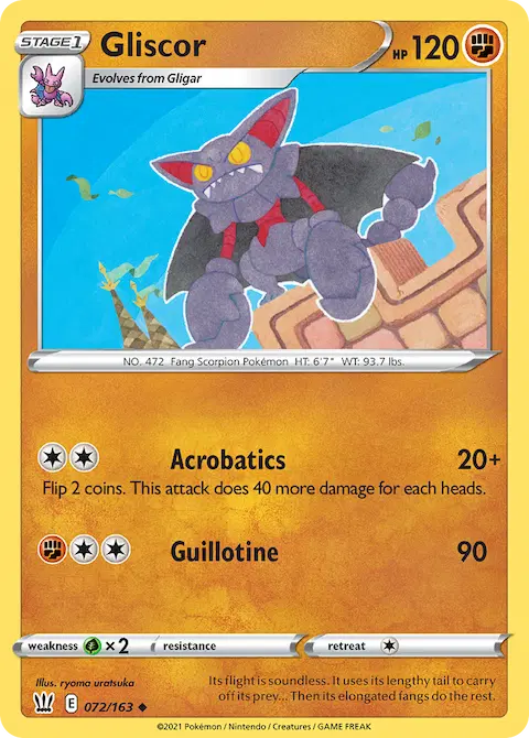 Gliscor, Battle Styles 72/163