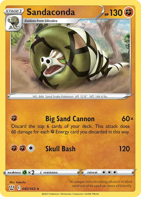 Sandaconda, Battle Styles 82/163