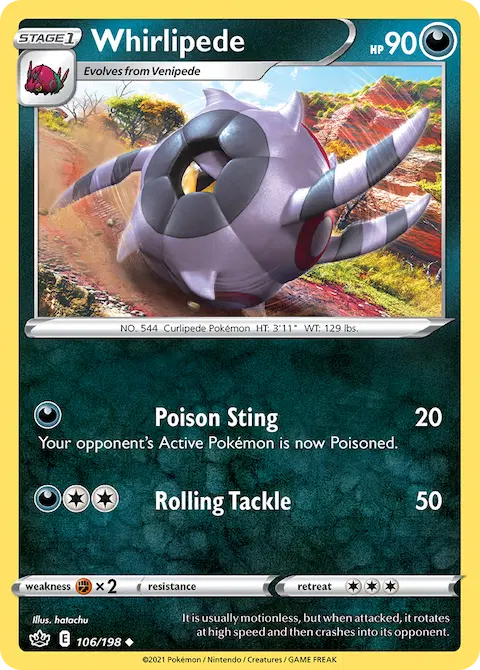 Whirlipede, Chilling Reign 106/198