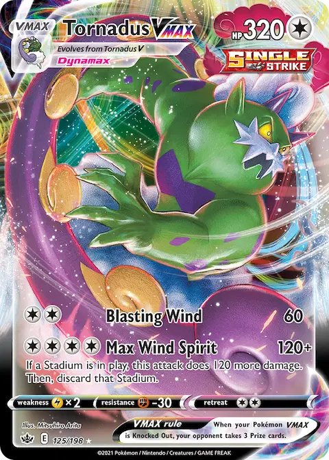 Tornadus VMAX, Chilling Reign 125/198