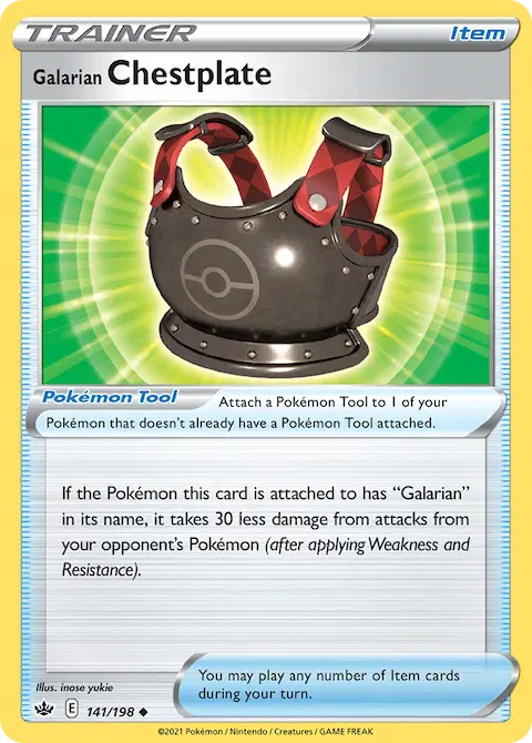 Galarian Chestplate, Chilling Reign 141/198