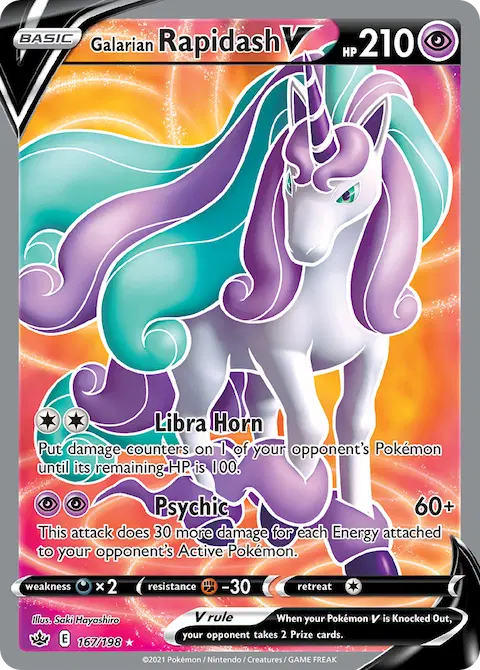 Galarian Rapidash V, Chilling Reign 167/198