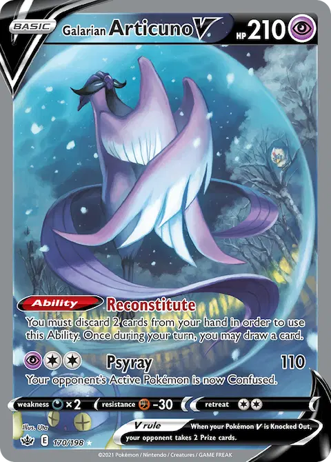 Galarian Articuno V, Chilling Reign 170/198