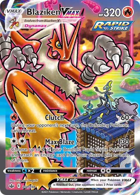 Blaziken VMAX, Chilling Reign 201/198