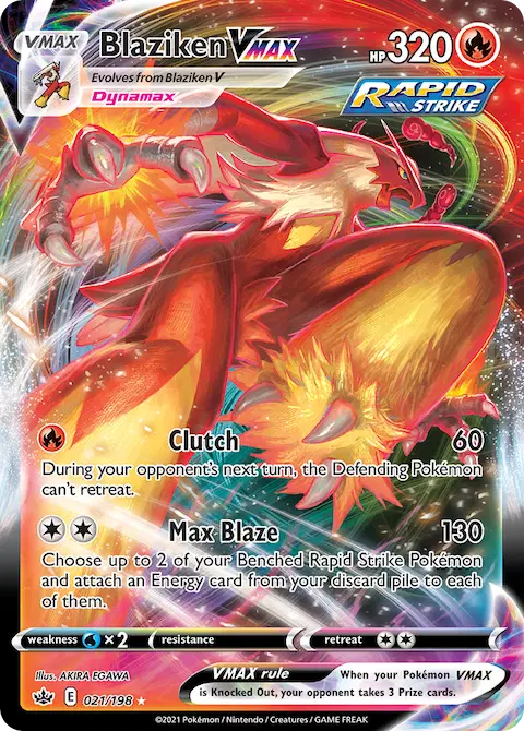 Blaziken VMAX, Chilling Reign 21/198