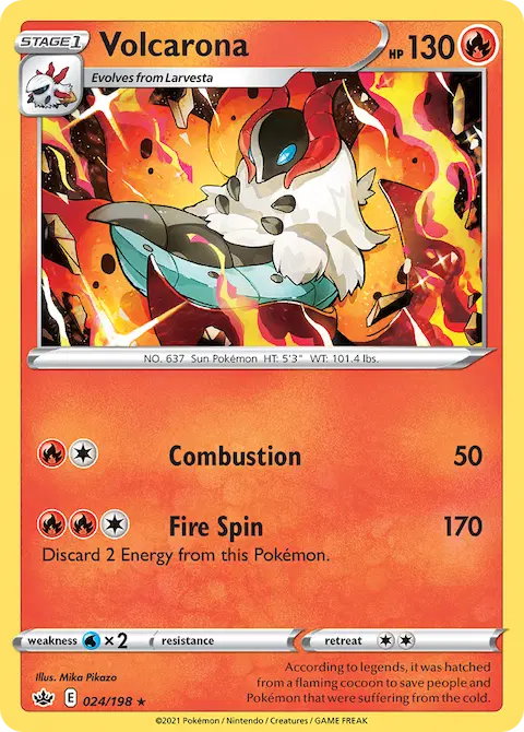 Volcarona, Chilling Reign 24/198