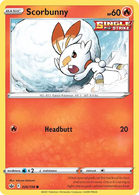 Scorbunny, Chilling Reign 26/198