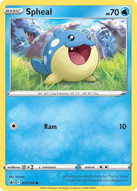 Spheal, Chilling Reign 37/198