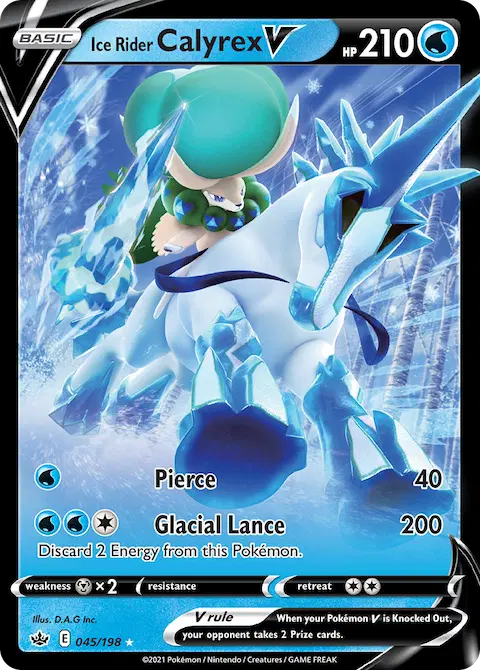 Ice Rider Calyrex V, Chilling Reign 45/198