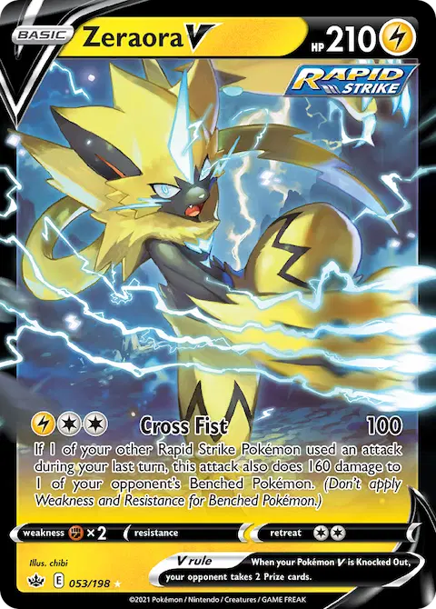 Zeraora V, Chilling Reign 53/198