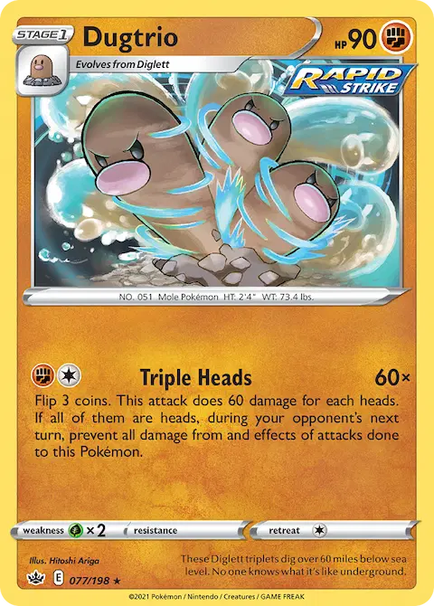 Dugtrio, Chilling Reign 77/198