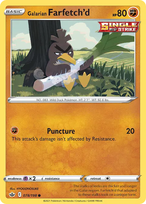 Galarian Farfetch'd, Chilling Reign 78/198