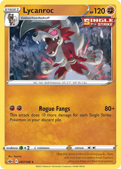 Lycanroc, Chilling Reign 87/198
