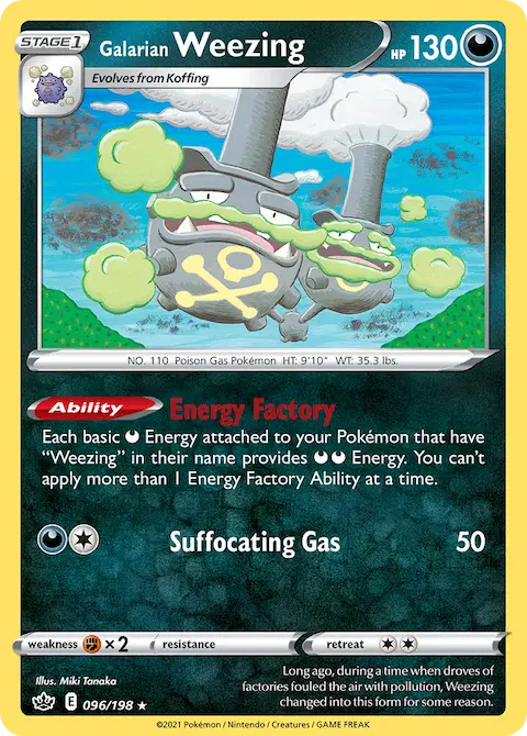 Galarian Weezing, Chilling Reign 96/198