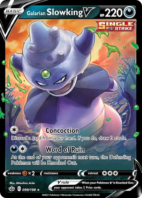 Galarian Slowking V, Chilling Reign 99/198