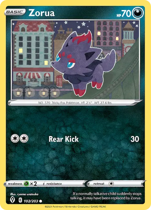 Zorua, Evolving Skies 102/203