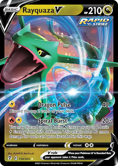 Rayquaza V, Evolving Skies 110/203