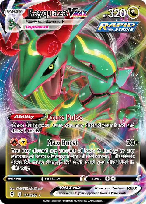 Rayquaza VMAX, Evolving Skies 111/203