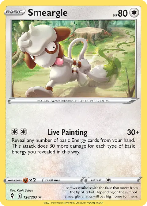 Smeargle, Evolving Skies 128/203