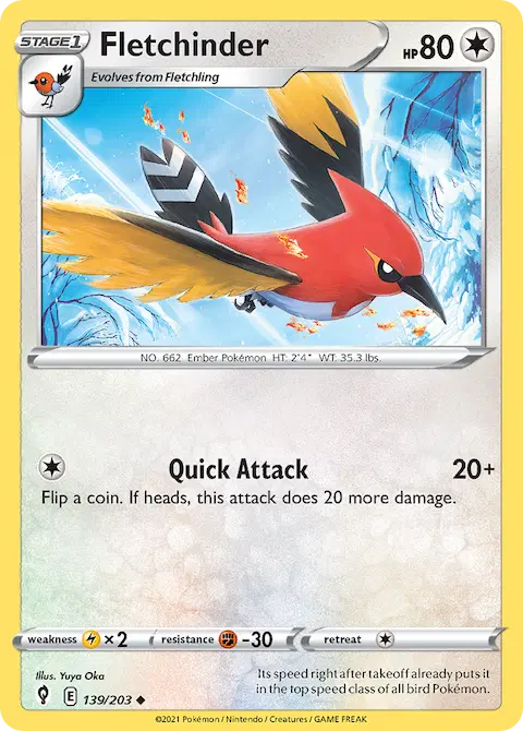 Fletchinder, Evolving Skies 139/203